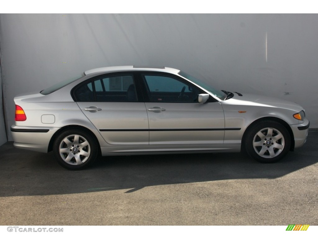 2002 3 Series 325xi Sedan - Titanium Silver Metallic / Black photo #11