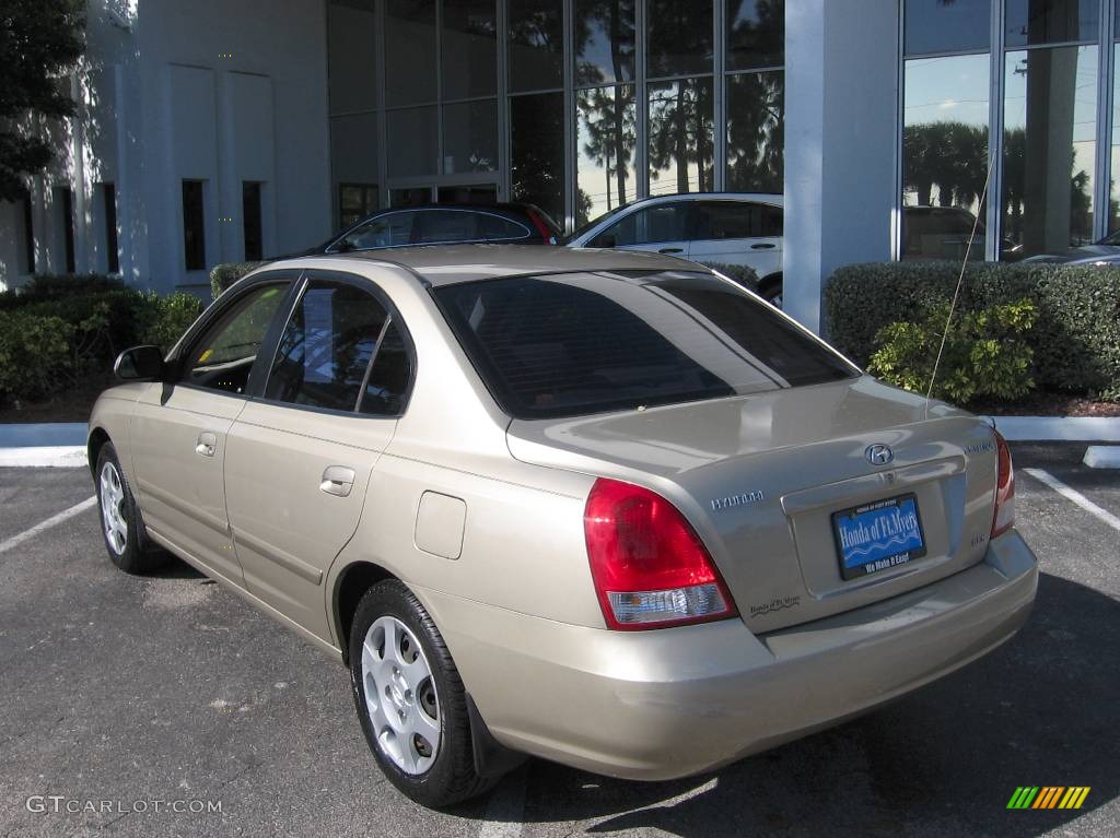 2001 Elantra GLS - Champagne / Beige photo #6