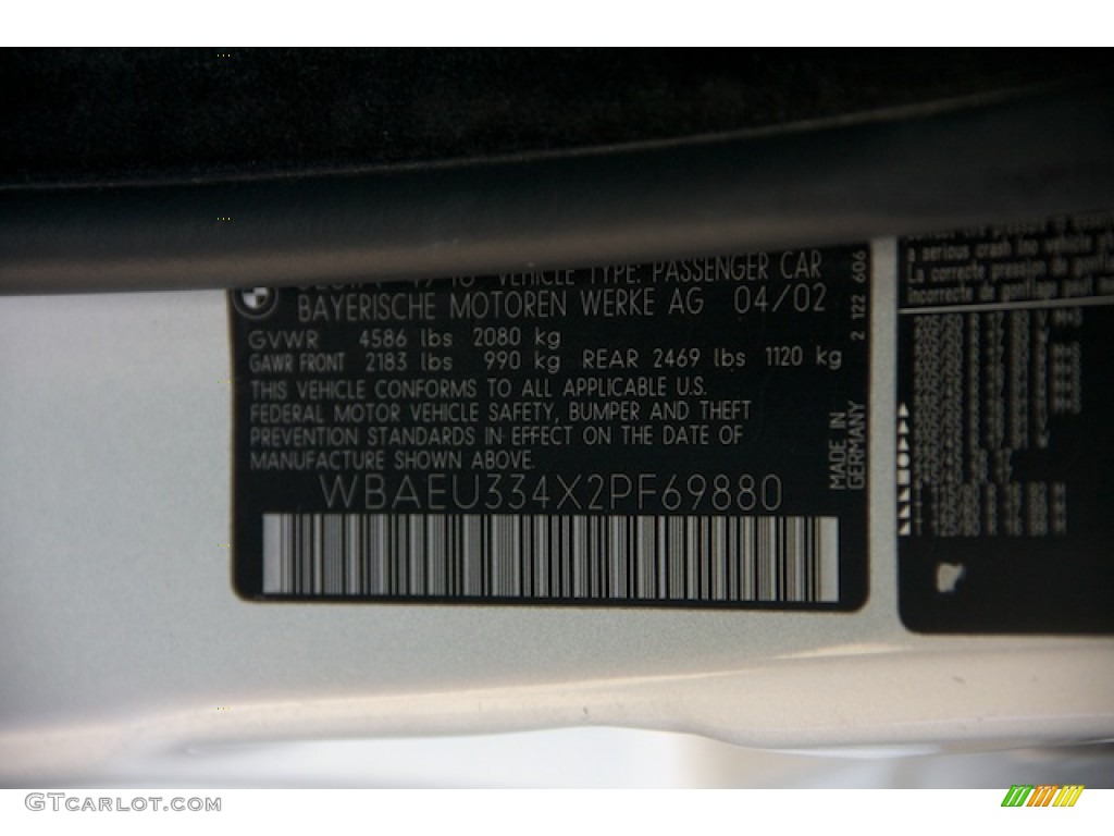 2002 3 Series 325xi Sedan - Titanium Silver Metallic / Black photo #33