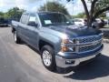 2014 Blue Granite Metallic Chevrolet Silverado 1500 LT Crew Cab  photo #1