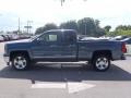 2014 Blue Granite Metallic Chevrolet Silverado 1500 LTZ Double Cab 4x4  photo #3