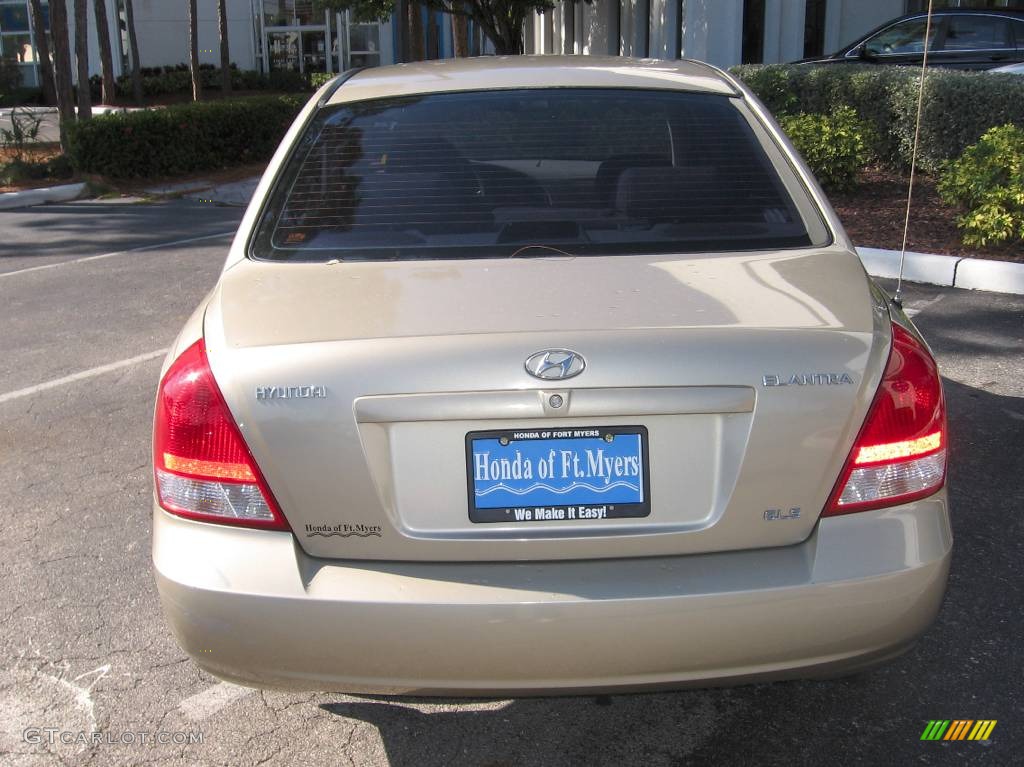 2001 Elantra GLS - Champagne / Beige photo #8