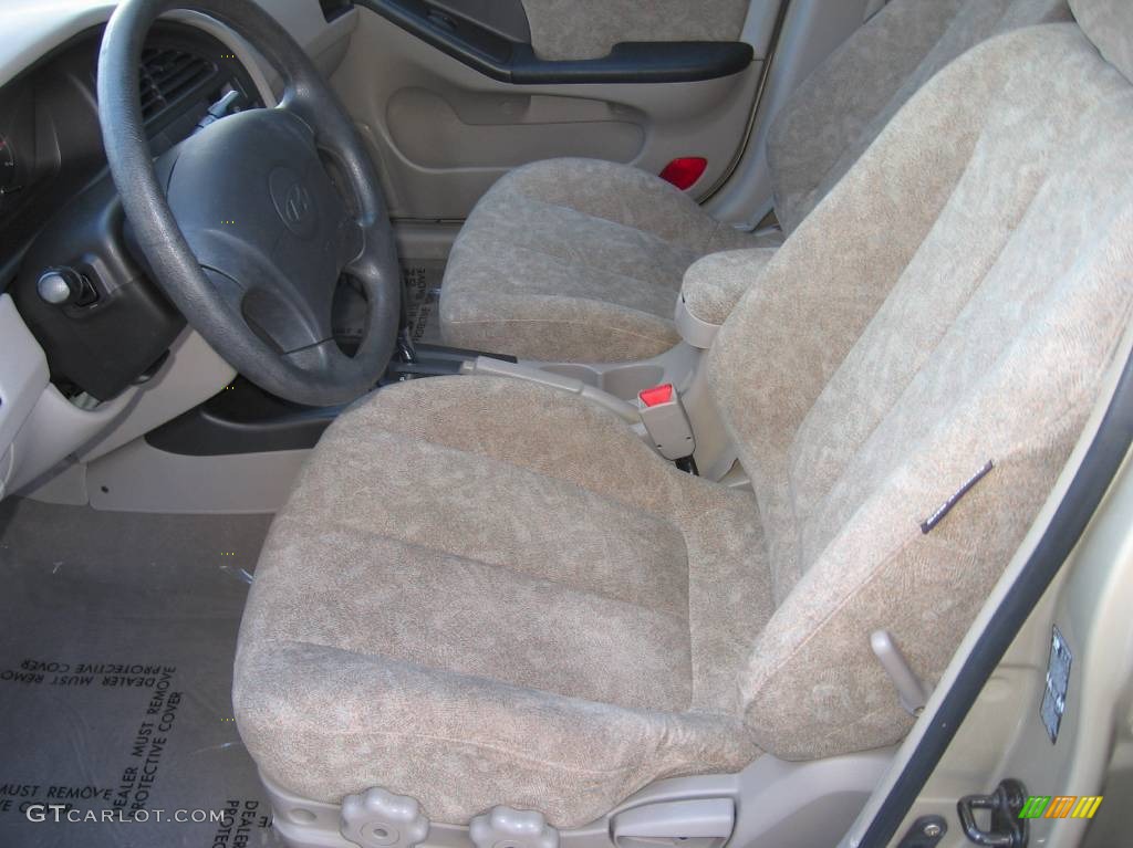 2001 Elantra GLS - Champagne / Beige photo #9