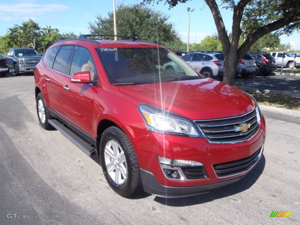 Crystal Red Tintcoat 2014 Chevrolet Traverse LT Exterior Photo #86852623