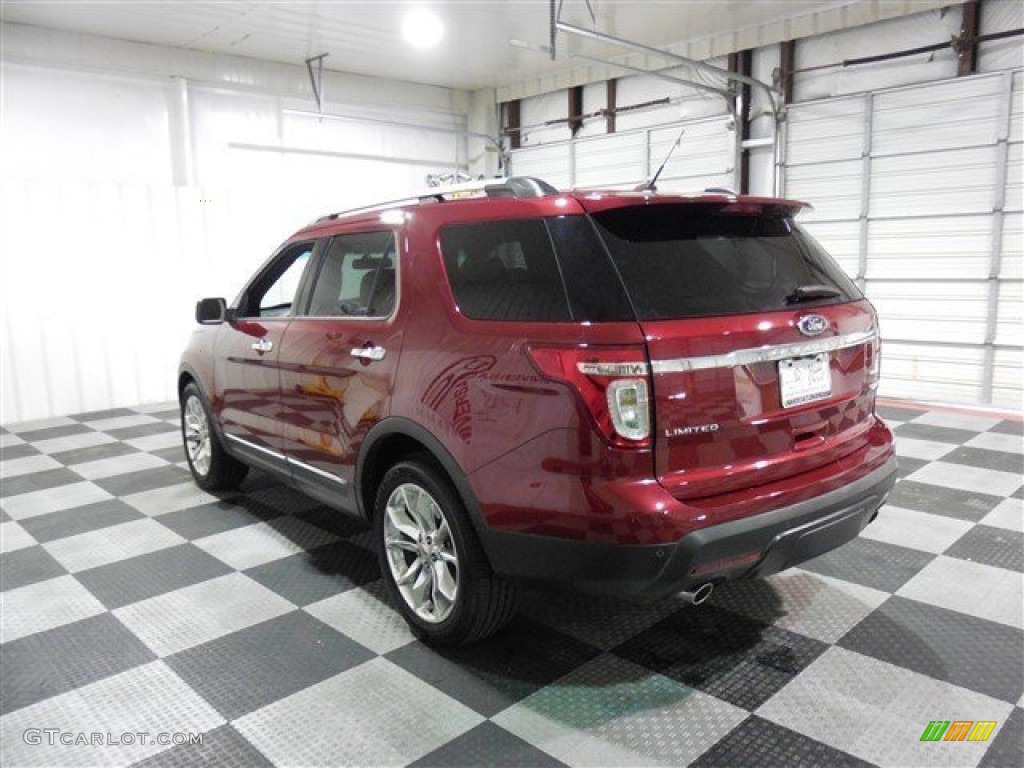 2013 Explorer Limited - Ruby Red Metallic / Medium Light Stone photo #5