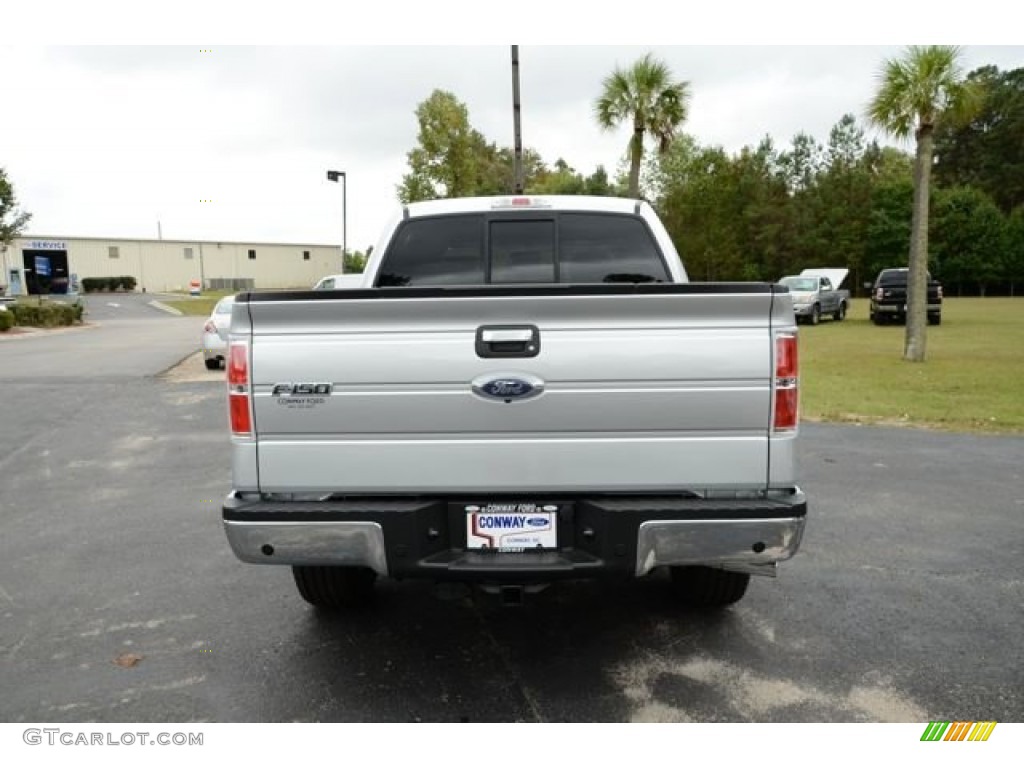 2013 F150 XLT SuperCrew 4x4 - Ingot Silver Metallic / Steel Gray photo #8