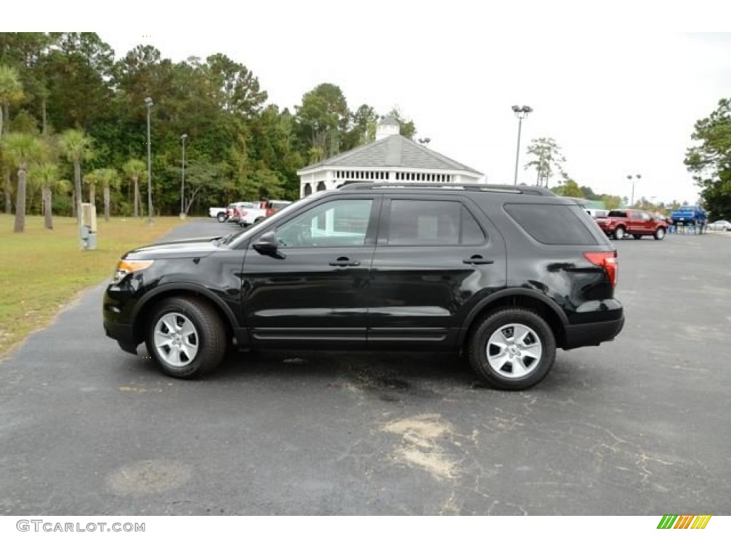 2014 Explorer FWD - Tuxedo Black / Medium Light Stone photo #9