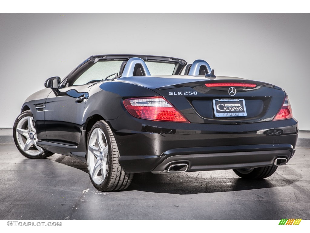 2014 SLK 250 Roadster - Black / Black photo #2