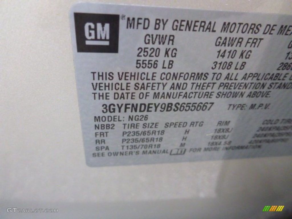 2011 SRX 4 V6 AWD - Gold Mist Metallic / Shale/Ebony photo #20