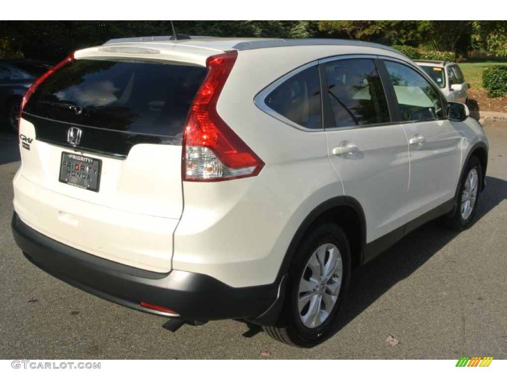 2012 CR-V EX-L - White Diamond Pearl / Beige photo #5