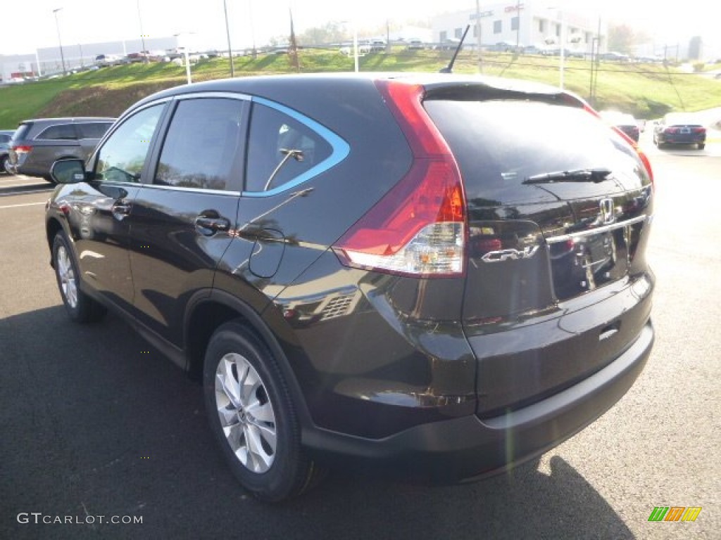 2014 CR-V EX AWD - Kona Coffee Metallic / Black photo #5