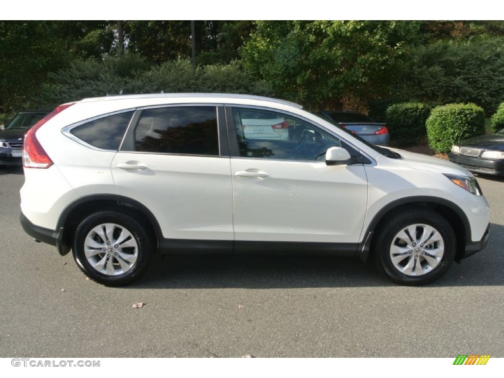 2012 CR-V EX-L - White Diamond Pearl / Beige photo #6