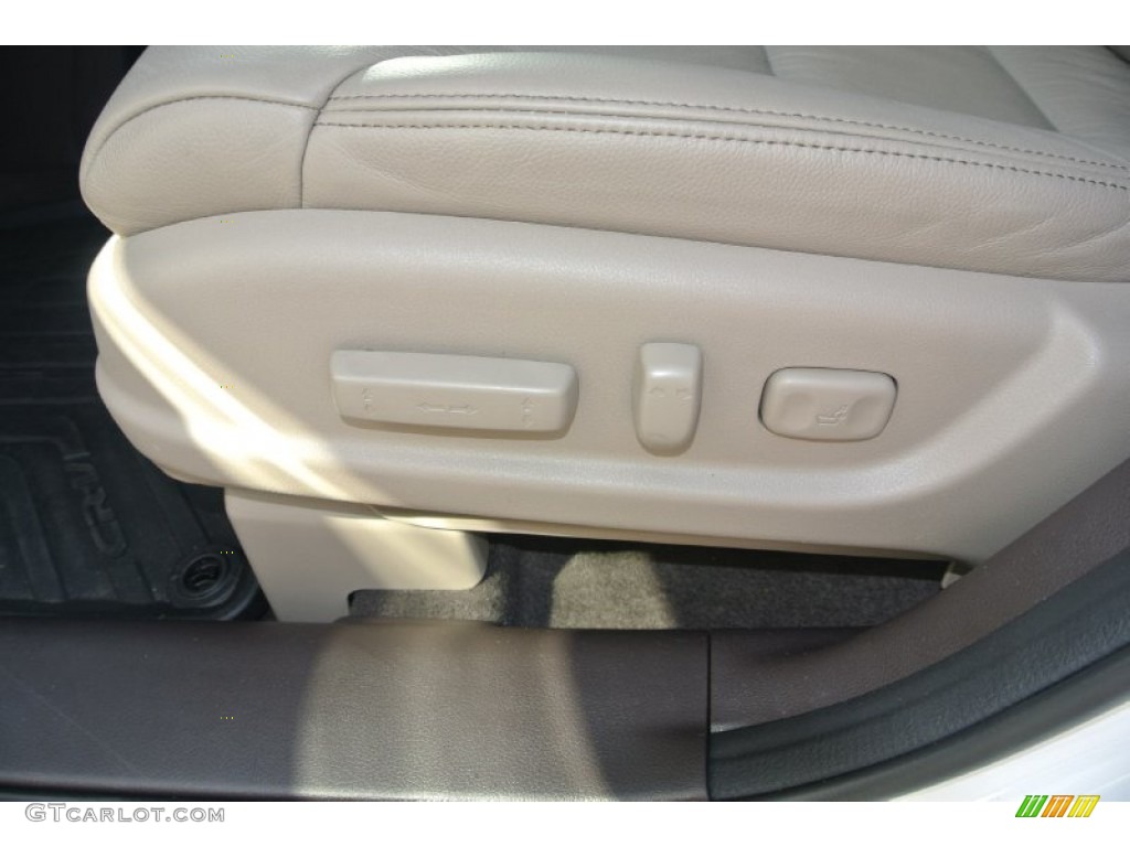 2012 CR-V EX-L - White Diamond Pearl / Beige photo #9