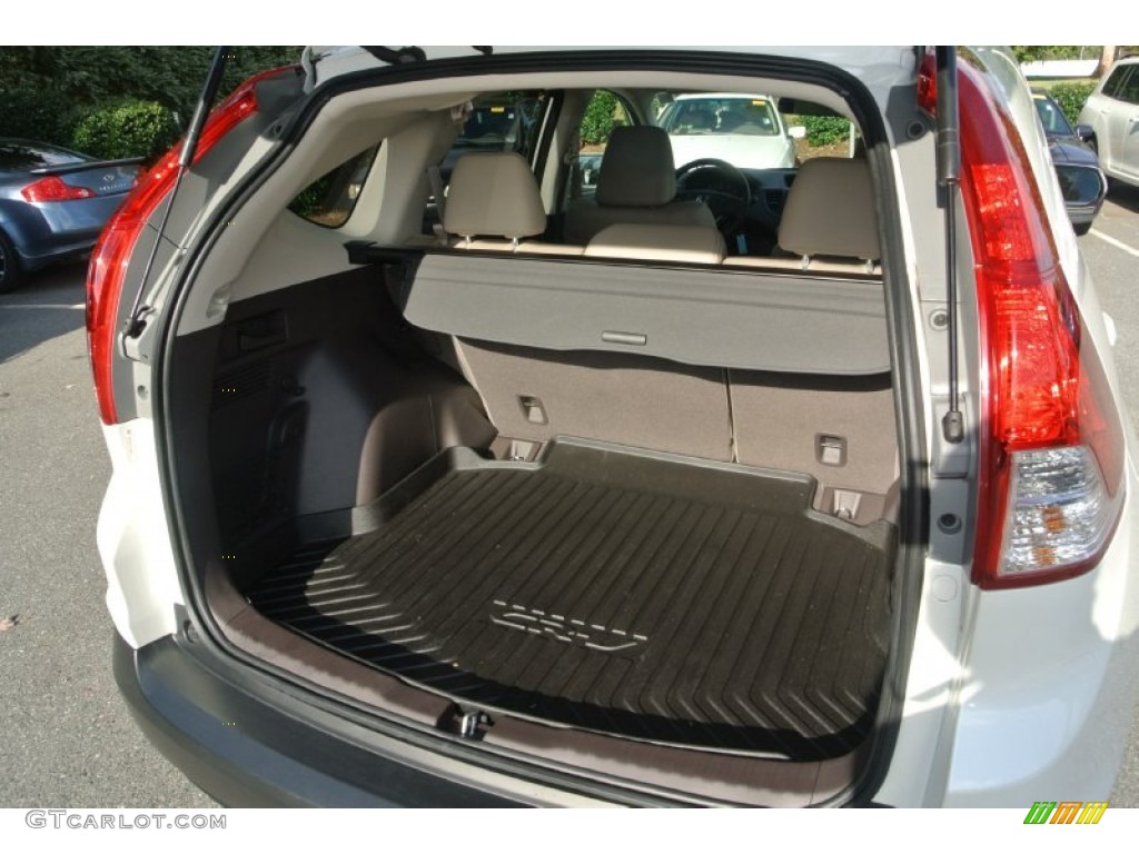 2012 CR-V EX-L - White Diamond Pearl / Beige photo #22