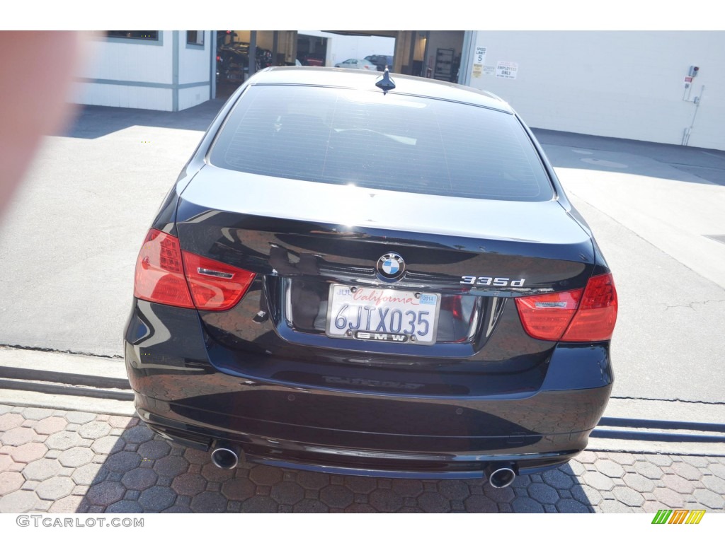 2009 3 Series 335d Sedan - Black Sapphire Metallic / Black photo #3