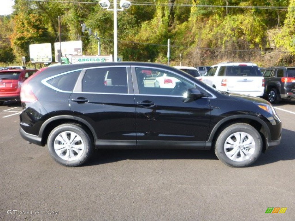 2014 CR-V EX AWD - Crystal Black Pearl / Black photo #2