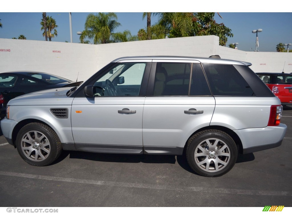 Zermatt Silver Metallic 2008 Land Rover Range Rover Sport HSE Exterior Photo #86857404
