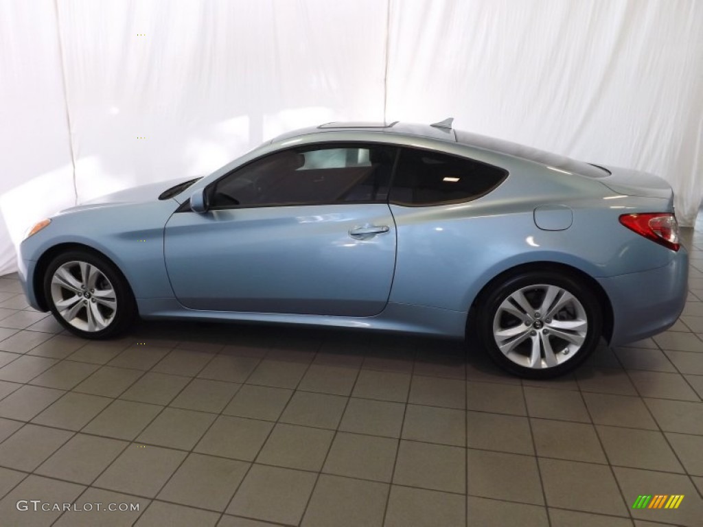 2011 Genesis Coupe 2.0T - Acqua Minerale Blue / Black Cloth photo #10
