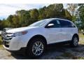 2013 White Platinum Tri-Coat Ford Edge SEL  photo #3