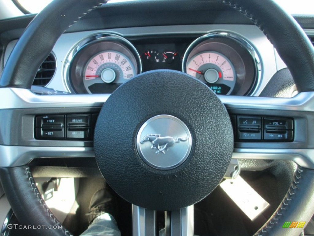 2011 Mustang V6 Premium Coupe - Ingot Silver Metallic / Stone photo #13