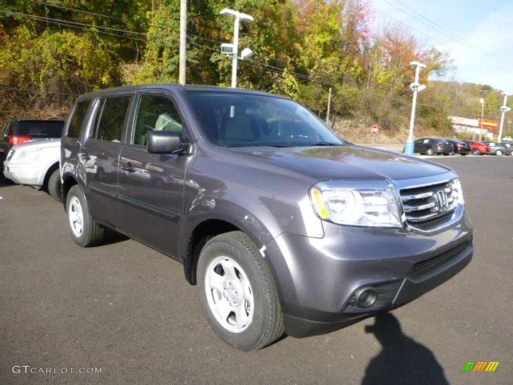 2014 Pilot LX 4WD - Modern Steel Metallic / Gray photo #1