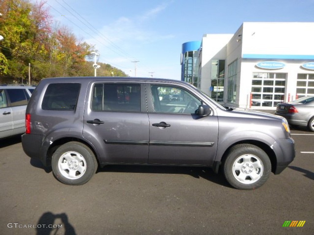 2014 Pilot LX 4WD - Modern Steel Metallic / Gray photo #2