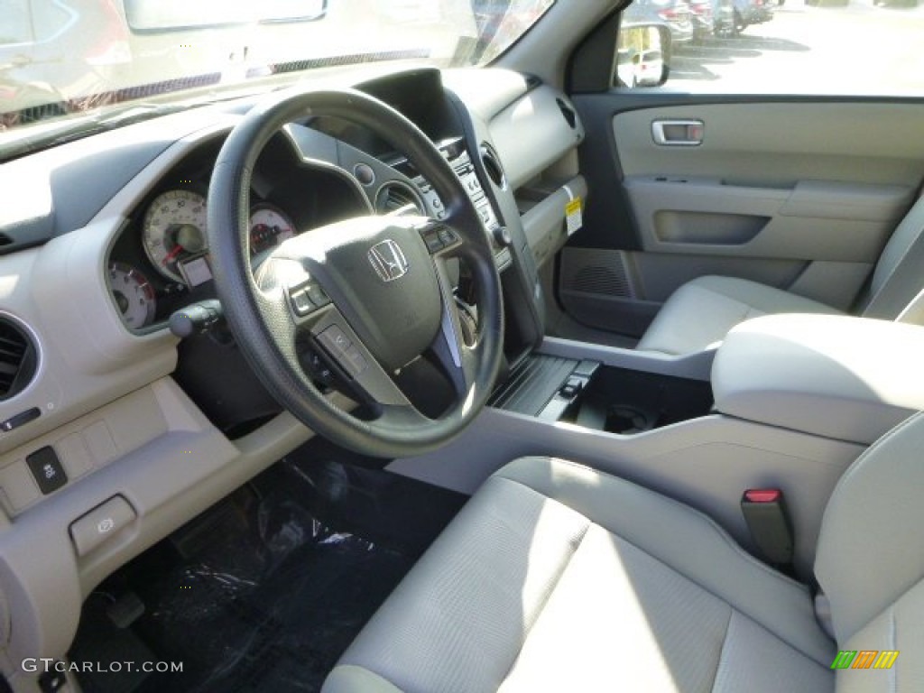 2014 Pilot LX 4WD - Modern Steel Metallic / Gray photo #16