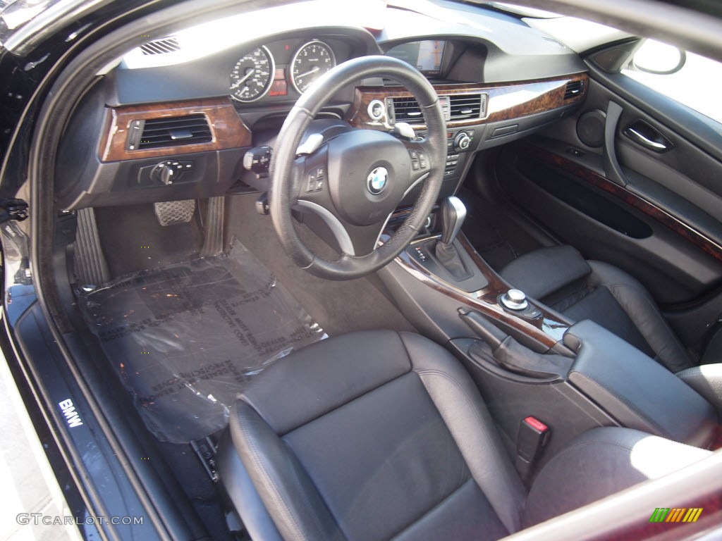 Black Interior 2008 BMW 3 Series 335i Sedan Photo #86861463