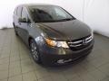 2014 Smoky Topaz Metallic Honda Odyssey Touring Elite  photo #1