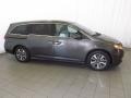 2014 Smoky Topaz Metallic Honda Odyssey Touring Elite  photo #5