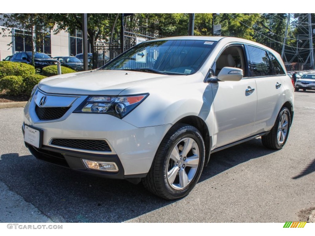 2011 MDX  - Aspen White Pearl / Taupe photo #7