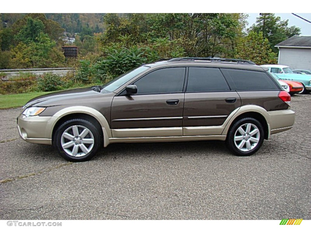 2008 Outback 2.5i Wagon - Deep Bronze Metallic / Warm Ivory photo #2