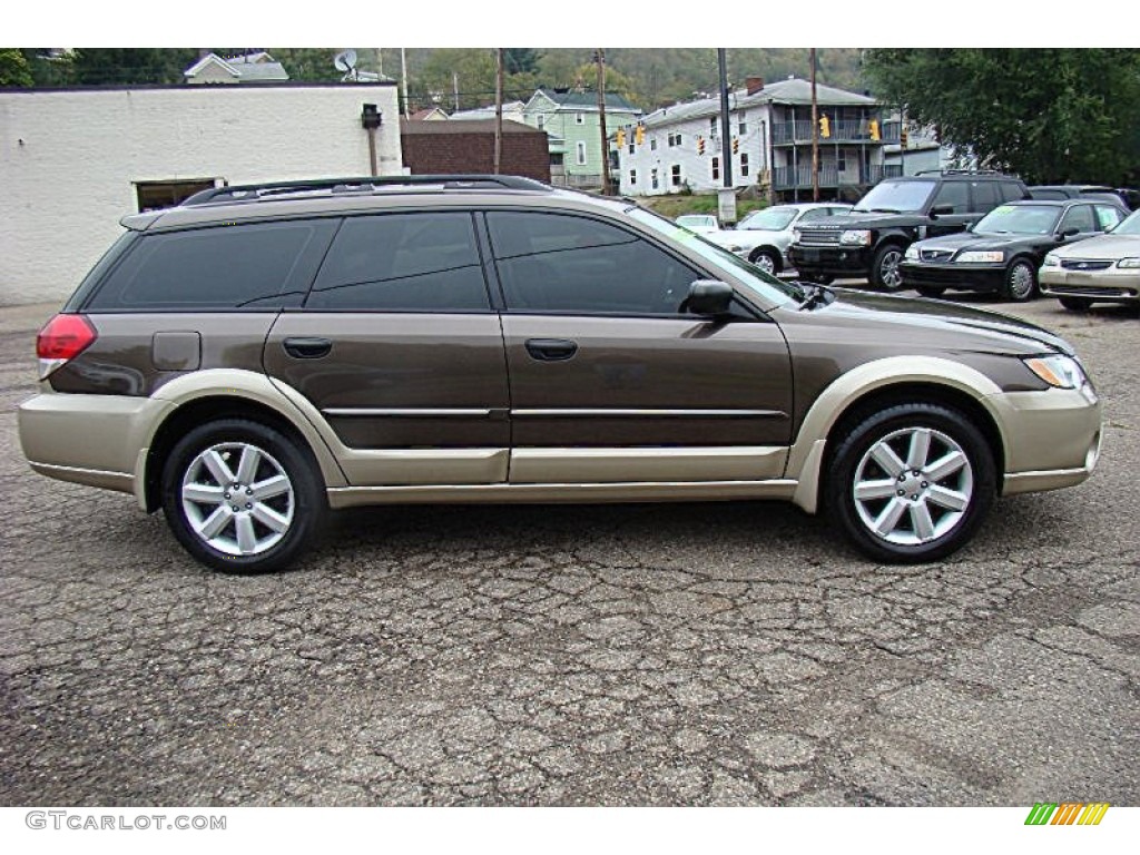 2008 Outback 2.5i Wagon - Deep Bronze Metallic / Warm Ivory photo #10