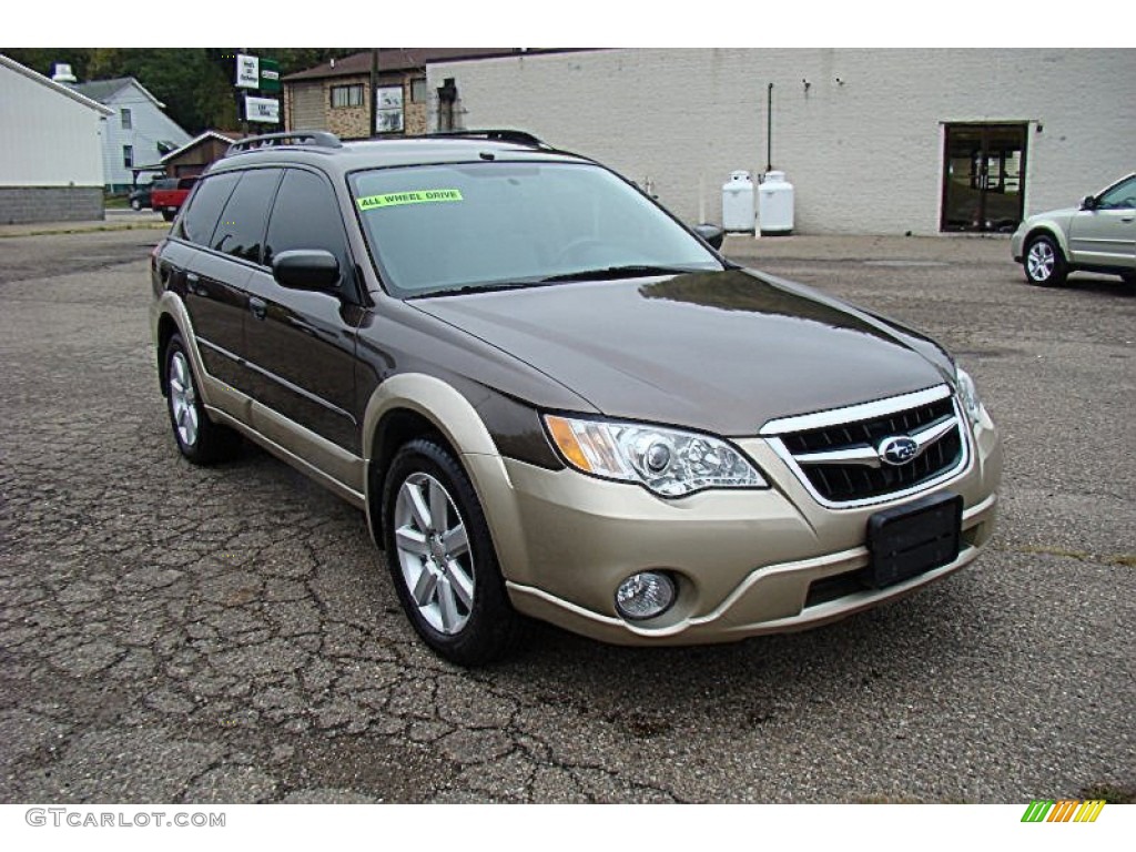 2008 Outback 2.5i Wagon - Deep Bronze Metallic / Warm Ivory photo #12