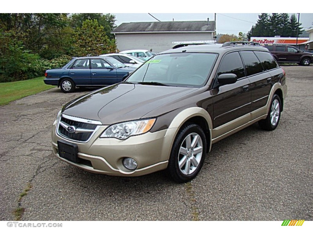 2008 Outback 2.5i Wagon - Deep Bronze Metallic / Warm Ivory photo #16