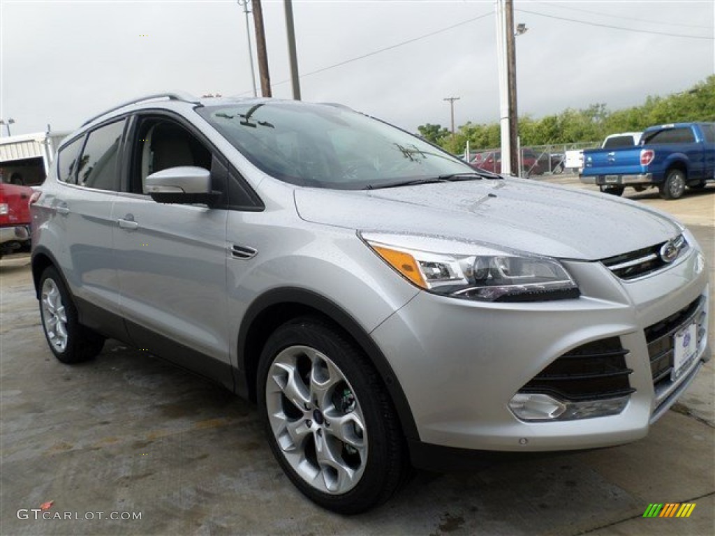 2014 Escape Titanium 2.0L EcoBoost - Ingot Silver / Medium Light Stone photo #7