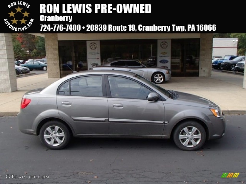 2010 Rio LX Sedan - Titanium / Gray photo #1