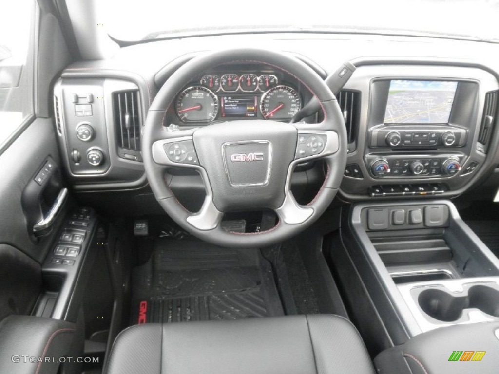 2014 GMC Sierra 1500 SLT Crew Cab 4x4 Jet Black Dashboard Photo #86870040