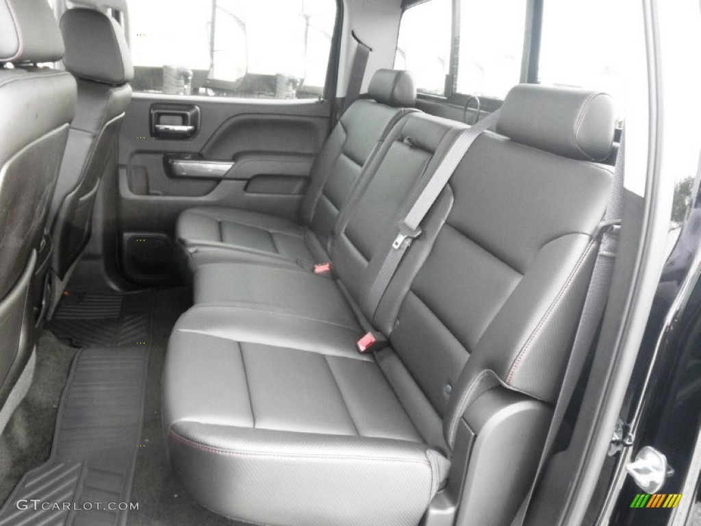 Jet Black Interior 2014 GMC Sierra 1500 SLT Crew Cab 4x4 Photo #86870088