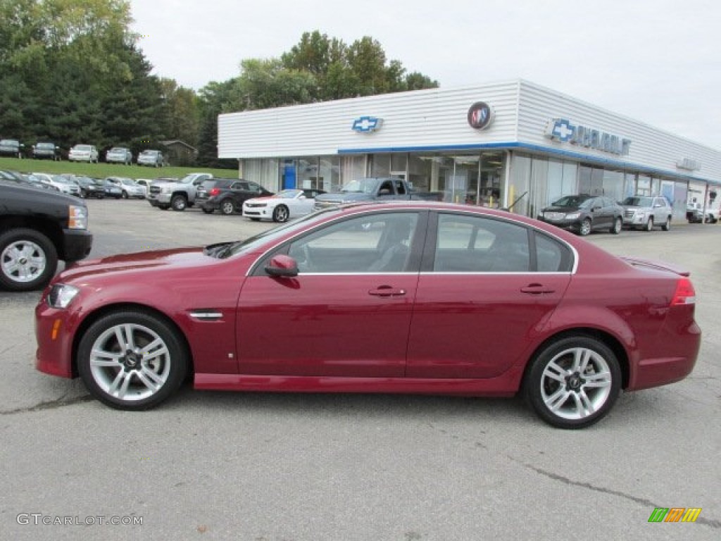 2009 G8 Sedan - Sport Red Metallic / Onyx photo #2