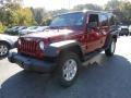 2011 Deep Cherry Red Jeep Wrangler Unlimited Sport 4x4  photo #3