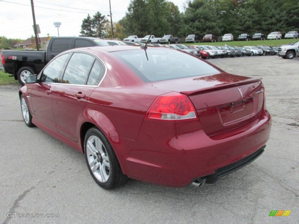 2009 G8 Sedan - Sport Red Metallic / Onyx photo #5