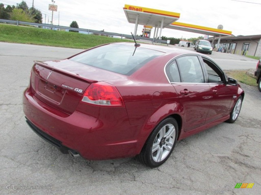 2009 G8 Sedan - Sport Red Metallic / Onyx photo #7