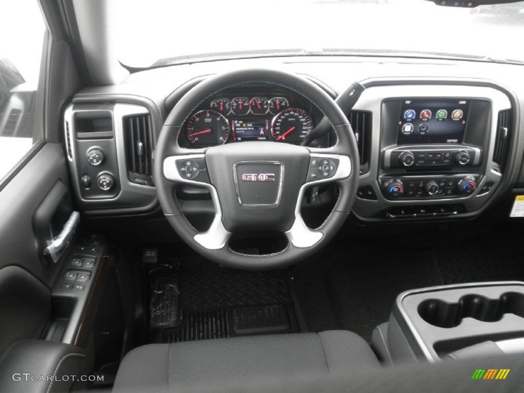 2014 Sierra 1500 SLE Crew Cab 4x4 - Onyx Black / Jet Black photo #22