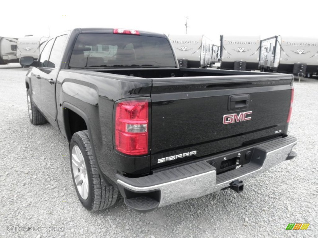 2014 Sierra 1500 SLE Crew Cab 4x4 - Onyx Black / Jet Black photo #25