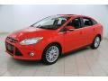 2012 Race Red Ford Focus SEL Sedan  photo #3