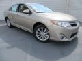 2014 Champagne Mica Toyota Camry XLE  photo #1