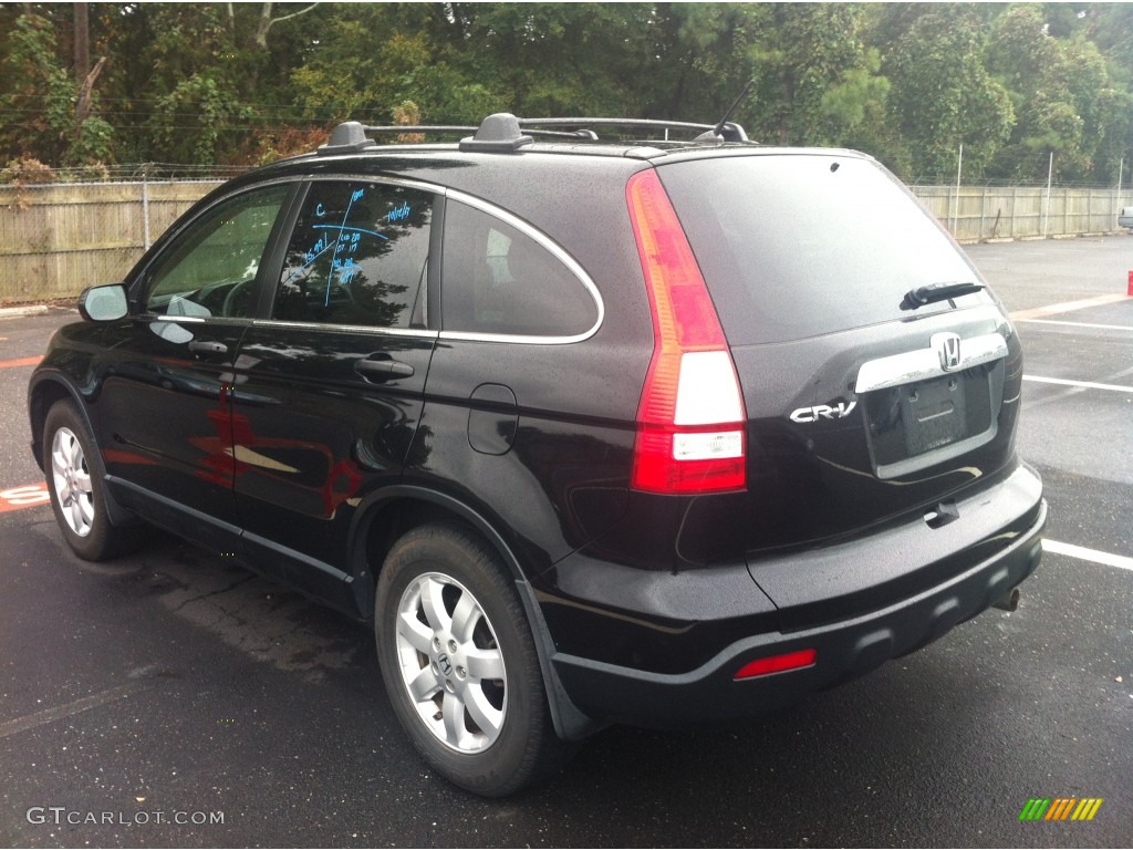 2009 CR-V EX - Crystal Black Pearl / Ivory photo #5