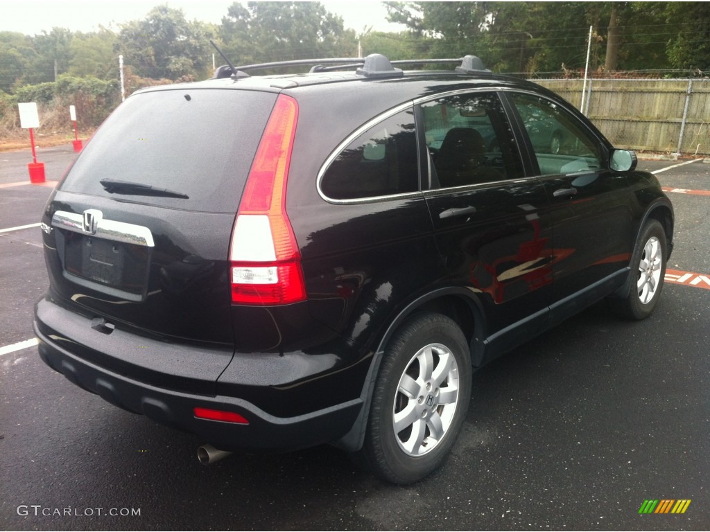 2009 CR-V EX - Crystal Black Pearl / Ivory photo #7