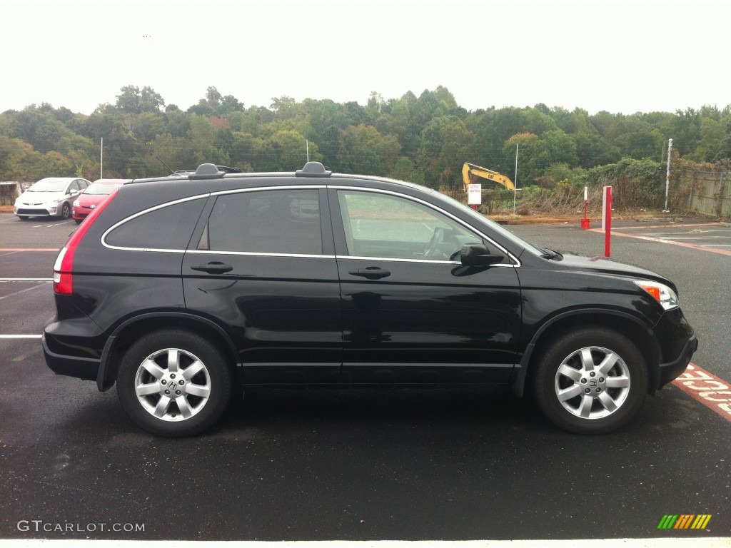 2009 CR-V EX - Crystal Black Pearl / Ivory photo #8